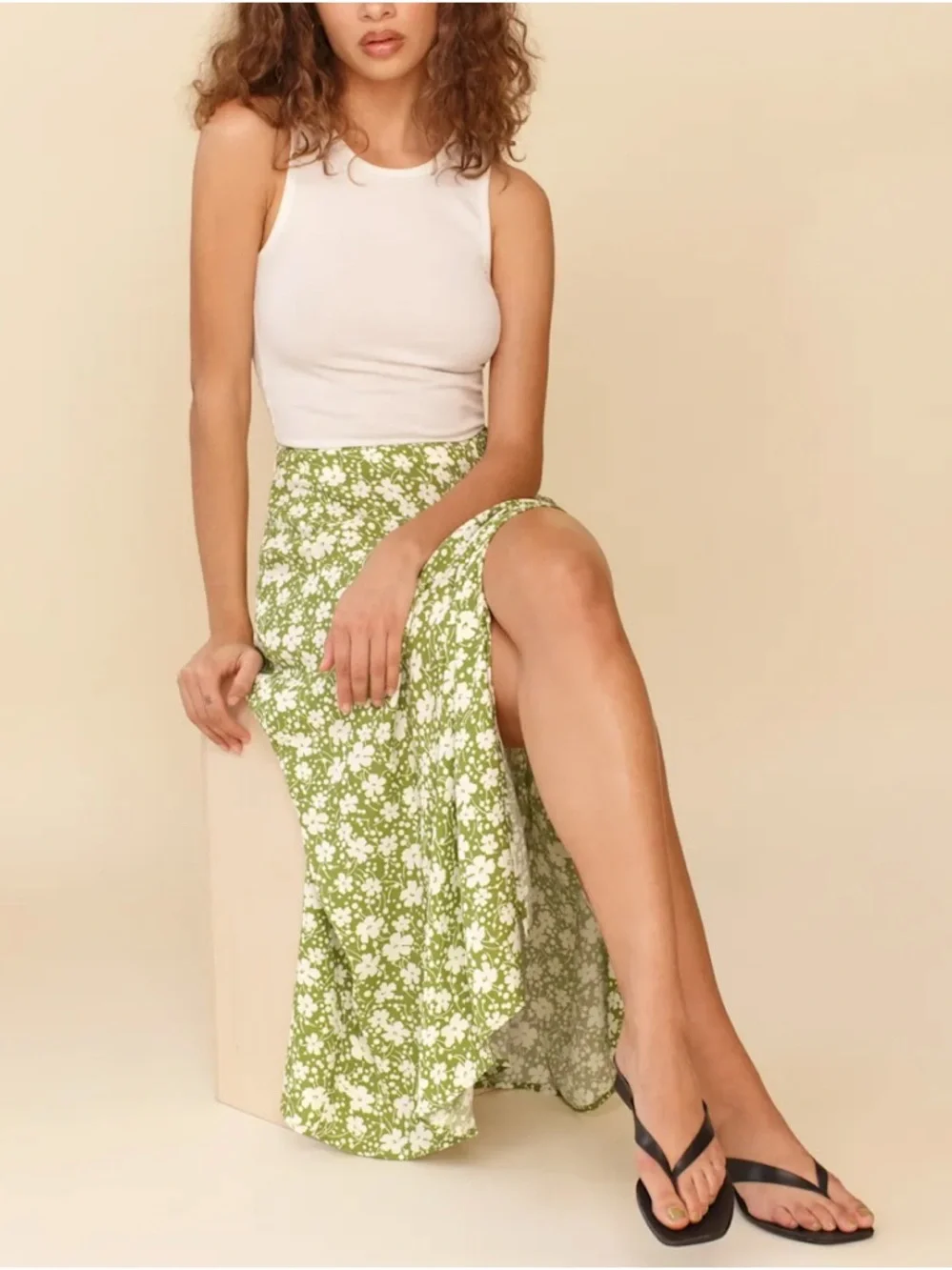 NWT 🍒Reformation Zoe Midi Skirt in Tempo sz 0